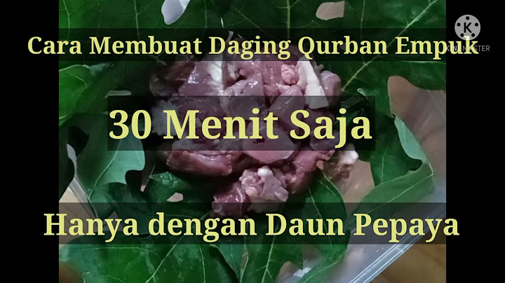 Berapa lama merendam daging dengan daun pepaya