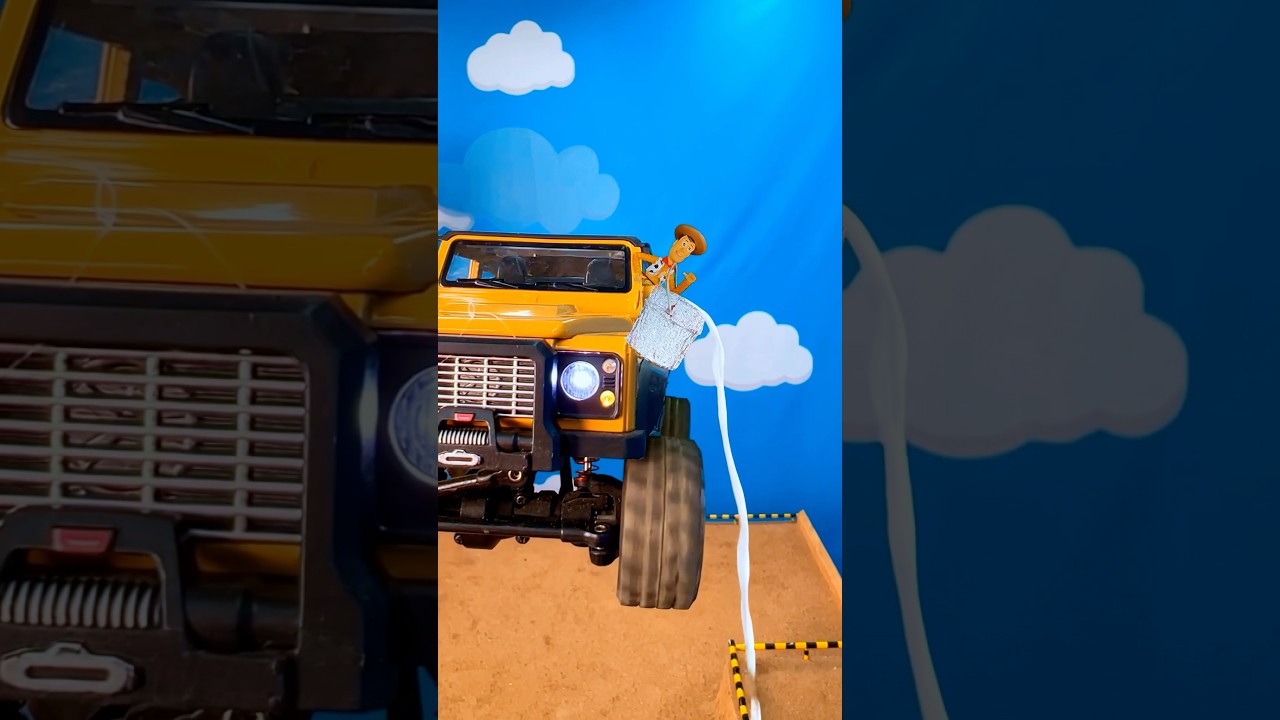 Remote Control Car and Sheriff Woody #shorts #animation