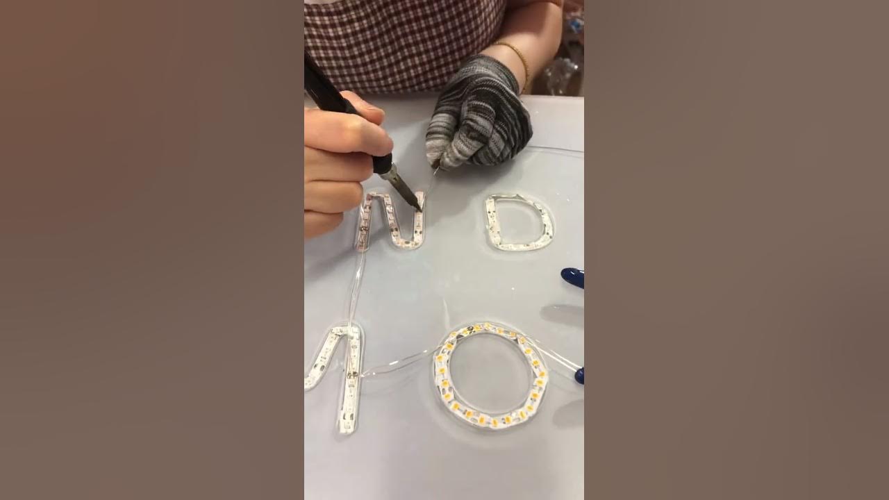 solder led strip with silver mini enamel wire before putting a flex