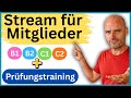 Deutsch lernen (B1-C2) für Mitglieder I Komplette Kurse + Prüfungstraining (14,99€/19,99€)