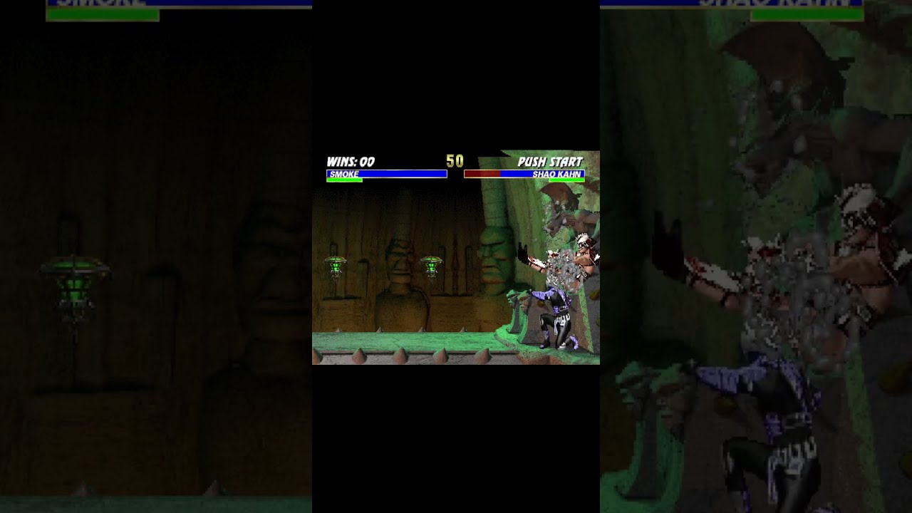Robot Smoke 100 Combo Infinite Vs Shao Kahn Umk3 Gaming Retro Retrogaming Mk3 Game Games