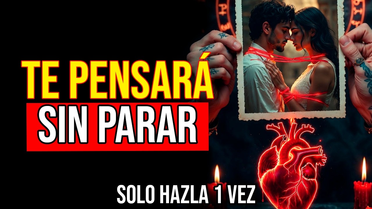 NO PODRÁ DORMIR sin Pensarte (Haz esto) - San Cipriano DESESPERO Mental Inmediato Dominio Eficaz