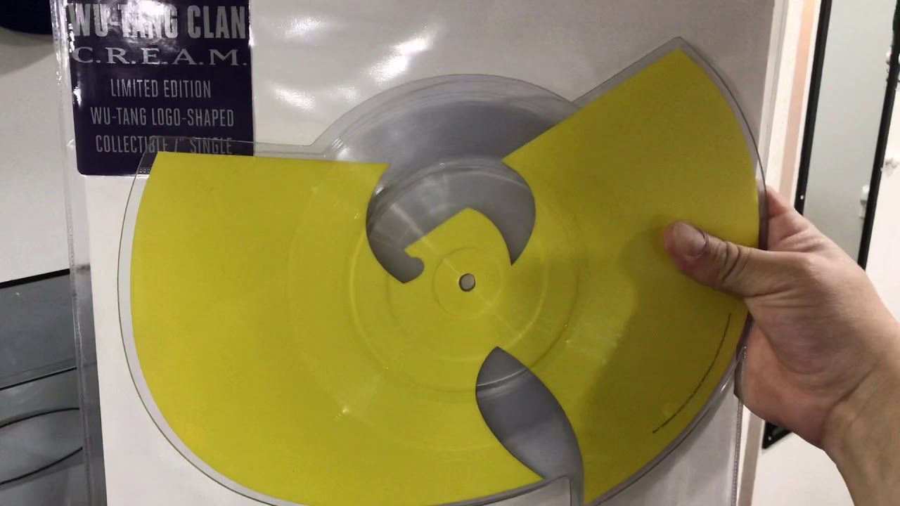 Wu Tang Clan Limited Edition Wu Tang Logo Shaped Vinyl 7