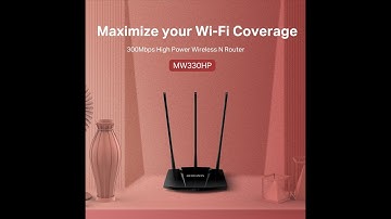 MERCUSYS MW330HP  3*7dBi ANTENNAS WITH TURBO MODE.(UNBOXING)