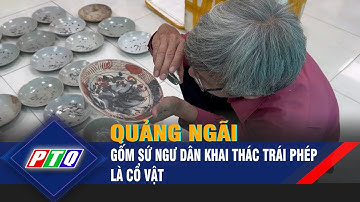 Quảng Ngãi: Gốm sứ ngư dân khai thác trái phép là cổ vật  | PTQ