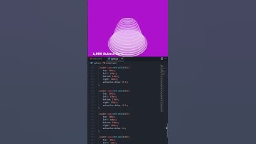 Insane 3D Waves Circle CSS 🌊 #shorts #css #programming #coding #code #style #js