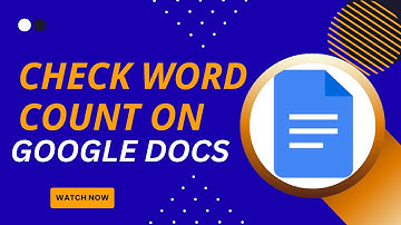 How to See Word Count While Typing in Google Docs - Here