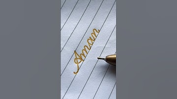 Aman Writing in Cursive | @HandwriterAjay