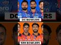SRH Vs DC Bowling Lineup 😨 😨 #ipl2026 #ipl #srhvsdc #dcvssrhdream11