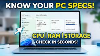 How to Know Your Computer Specs in Windows