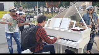 Funky Street Music Performance with "It's My Life" (Bon Jovi) by Thomas Krüger & Friends