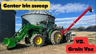 Rem VRX grain vac and Center bin sweep Comparison