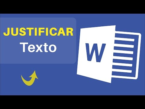 Vídeo: Como justificar em palavra?