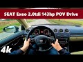 Seat Exeo (2009) 2.0tdi CR 143hp | Ultra economy 3,2 L/100km! | POV Drive & Acceleration #3