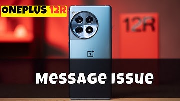 Oneplus 12R Message Issue || Oneplus 12R Message Not Sent Problem Fix