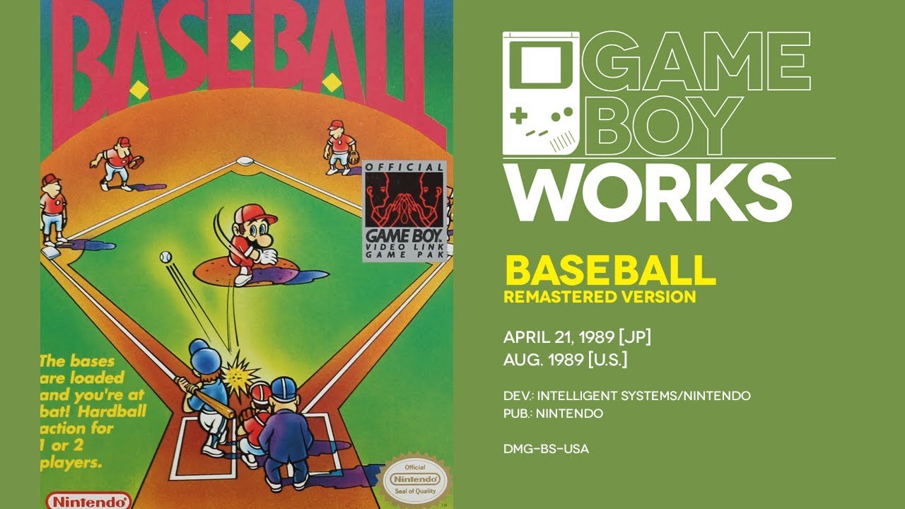 Baseball retrospective [remastered]: Less a home run than a forced error | Game Boy Works #002 - YouTube