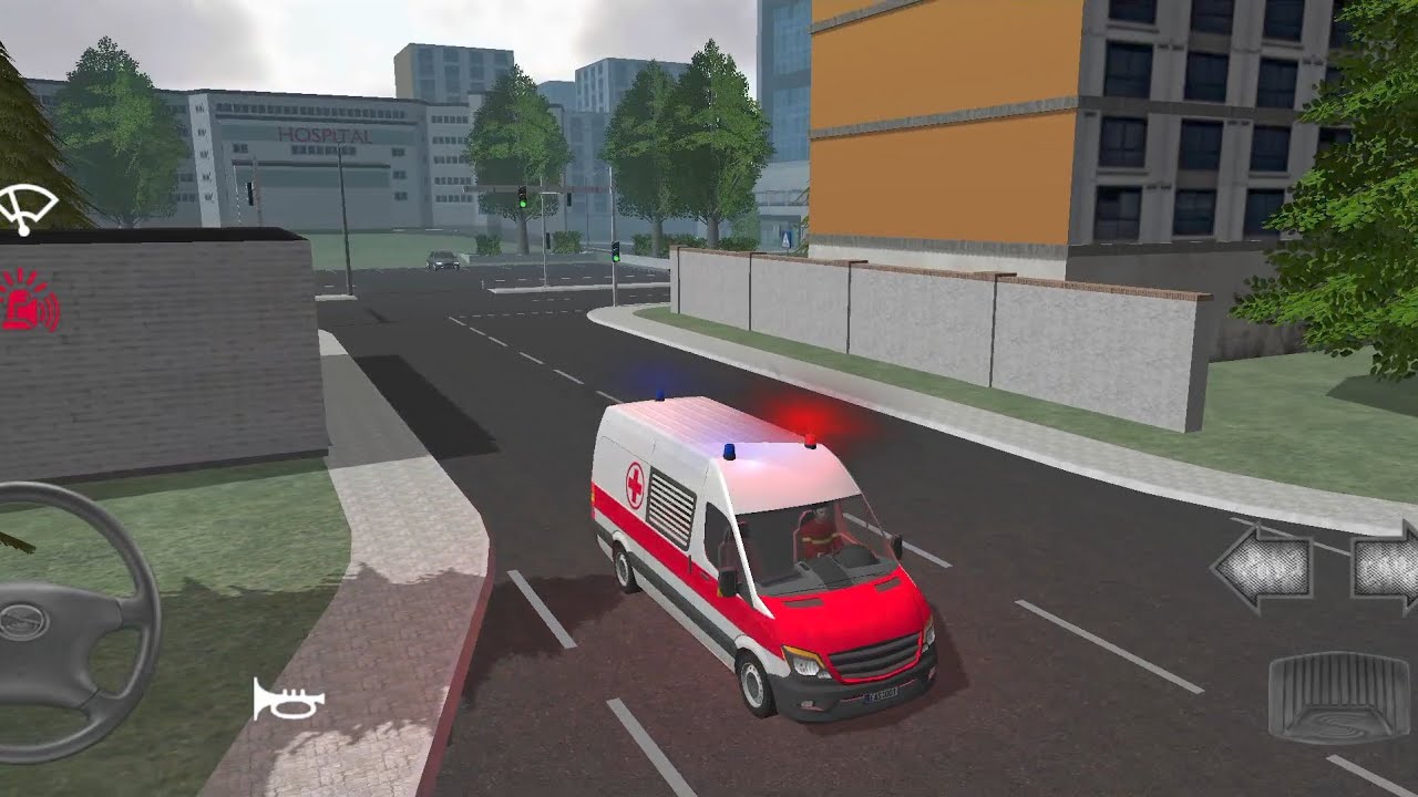 Emergency Ambulance Simulator Gameplay 🚑 Realistic Rescue Missions & Hospital Emergency Driving