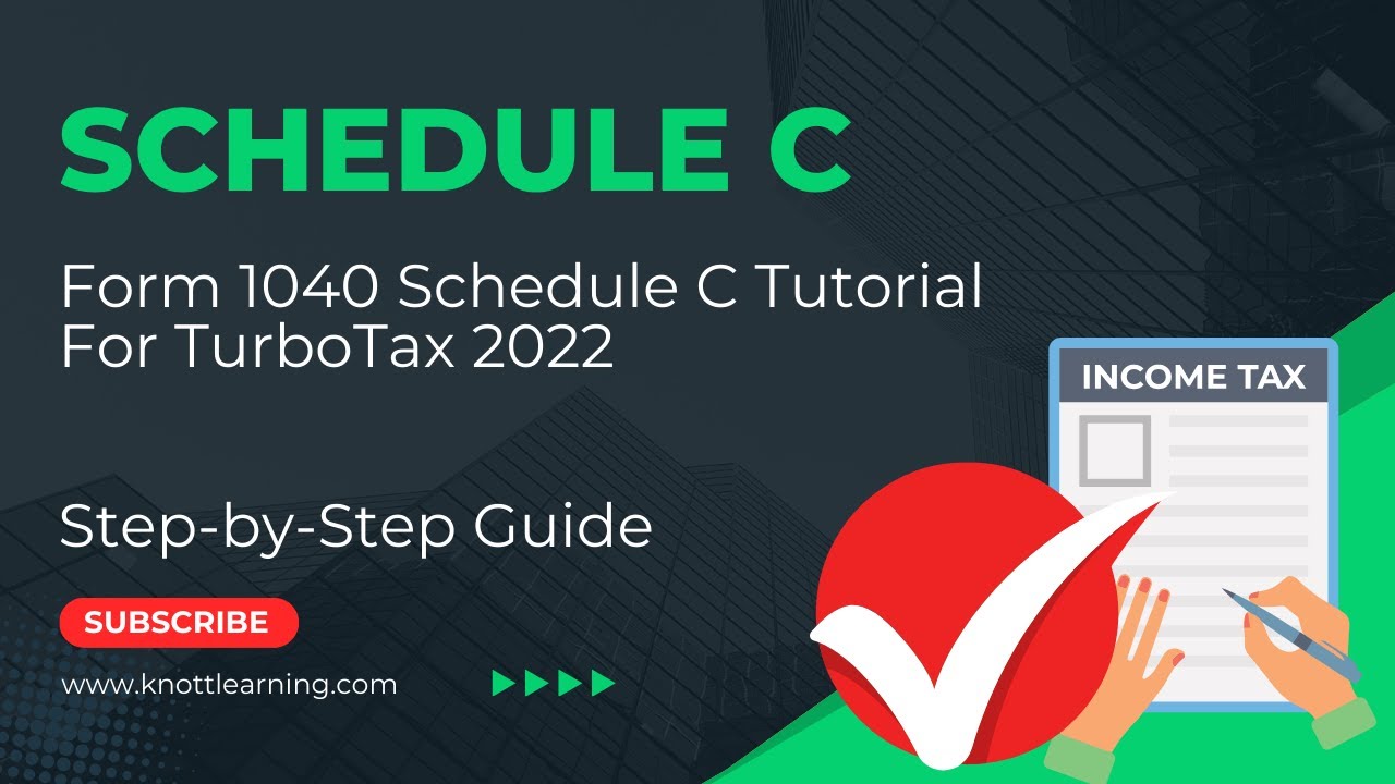 TurboTax 2022 Form 1040 – Schedule C Tutorial