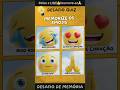 DESAFIO DE MEMÓRIA #27: Você consegue lembrar onde estão os emojis?