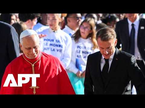 WATCH: Macron Welcomes Pope Leo to France as Pontiff Begins Major Four-Day Visit | APT
