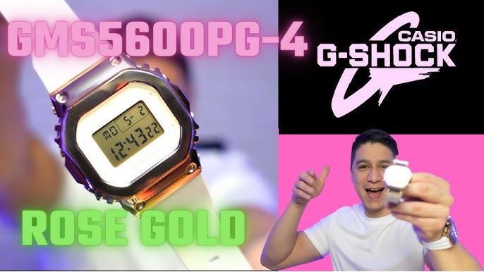 G-SHOCK GMS5600PG-4 | The new G-shock Pink & Rose gold - YouTube