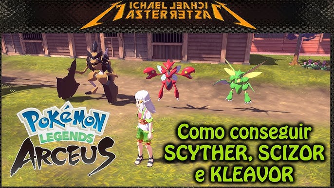 Pokémon Blast News on X: Um novo Pokémon foi revelado para Pokémon  Legends: Arceus! Kleavor é dos Tipos Inseto/Pedra, e evolui de Scyther na  região de Hisui! #pokemon #arceus  / X