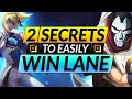 HOW TO WIN LANE IN 3 MINUTES - The 2 Secrets that ALWAYS WORK on ADC - LoL Jhin Guide