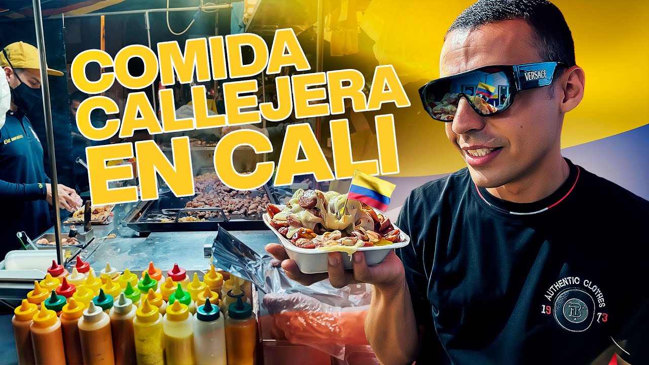 Probando COMIDA CALLEJERA en CALI COLOMBIA 🇨🇴