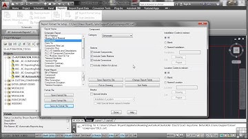 Autodesk AutoCAD Electrical 2014 Tutorial | Automatic Reports