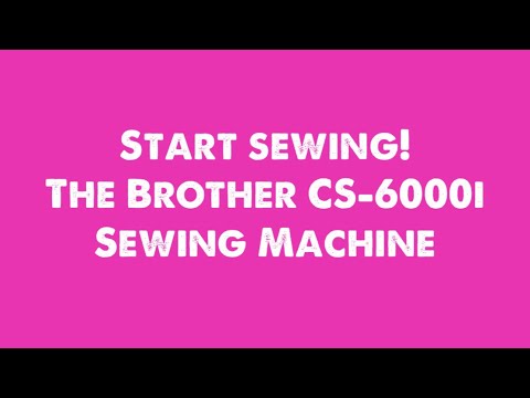 Tour of Brother CS 6000i Sewing and Embroidery machine for Quiltilng 