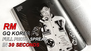 🐨 Page by Page: BTS RM GQ Korea Photo Spread in 30 Sec (4K) #btsarmy #btsrm #kimnamjoon #bangtan #rm