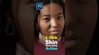 1 Click Skin Retouching Action in Adobe Photoshop 2026 🔥 | Action Download #retouching #photoshop