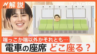 電車の座席 どこに座る？“端っこ”かそれ以外か…専門家「『他人となるべく関わりを持ちたくない』気持ちの表れ」【Nスタ解説】｜TBS NEWS DIG