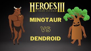 Heroes 3 - 10000 Minotaurs VS 15000 Dendroids