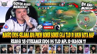 CRAZY, WHAT MODE IS KING EVOS IN? THIS IS SO TERRIFYING⁉️STREAMER REACTIONS TO EVOS VS TLID, EVER...
