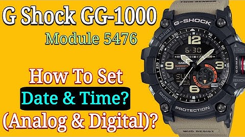 G Shock GG 1000 Mudmaster Set Time & Date | G Shock Module 5476 Time Adjust (Manual)