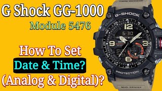 G Shock GG 1000 Mudmaster Set Time & Date | G Shock Module 5476 Time Adjust (Manual)