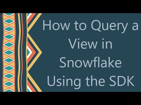 How to Query a View in Snowflake Using the SDK