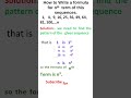 Finding pattern of a sequences #shorts2025 #shortsvideoviral #education #sequencesandseries #shorts