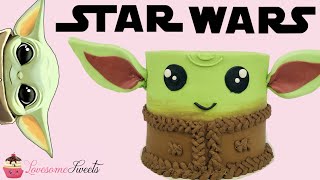 HOW TO MAKE A BABY YODA CAKE / STAR WARS / SATISFYING CAKE DECORATING