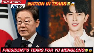 Breaking News President Lee Jae-Myung Cries During Tribute To Yu Menglong Korea Is In Shock