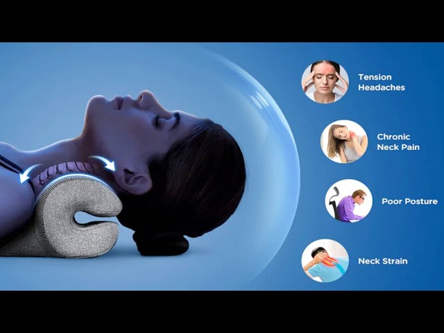  RESTCLOUD Cervical Neck Traction Pillow for Sleeping