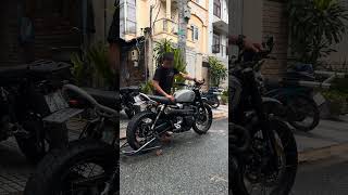 Triumph Scrambler 1200 Zard Tiger 70 Full System Warm up. #motorcycles #triumphmotorcycles