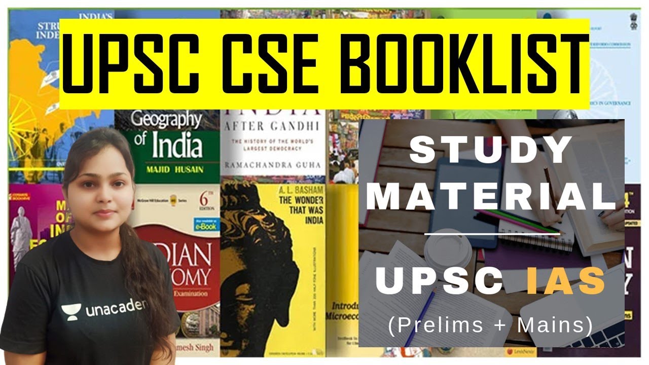 UPSC CSE BOOKLIST FOR PRELIMS AND MAINS EXAM | BEST SOURCE AND STUDY ...