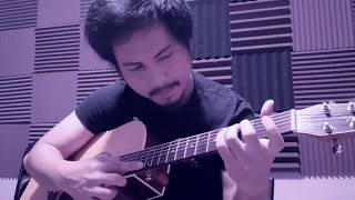 Video thumbnail of "ကြယ်တွေစုံတဲ့ည - ထူးအိမ်သင် ( Fingerstyle )"