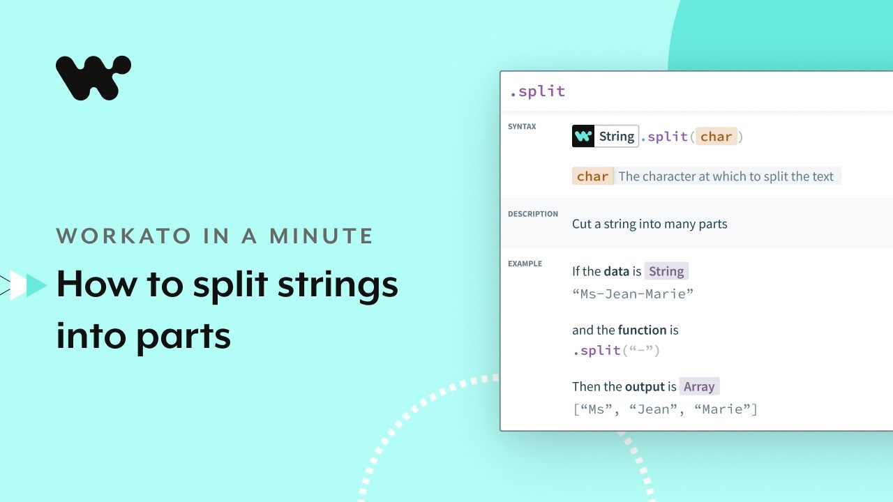 String formulas | Workato Docs String Formulas | Workato Docs