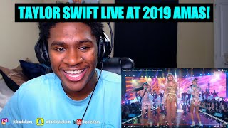 this BLEW my mind! Taylor Swift - Live at the 2019 American Music Awards REACTION!