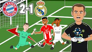 Bayern Munich wins 2-1 against Real Madrid in the Champions League