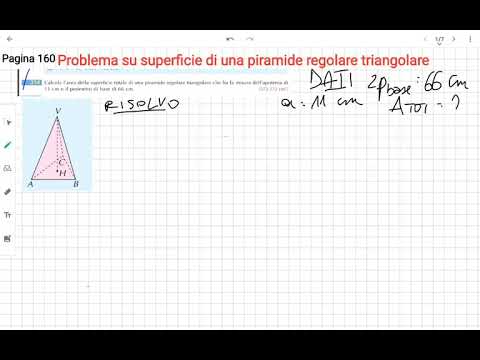 Video: Come Trovare Il Volume Di Una Piramide Triangolare Regolare