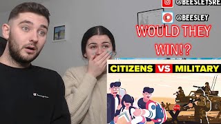 British Couple Reacts to Could The US Citizens Fight Off The US Military?